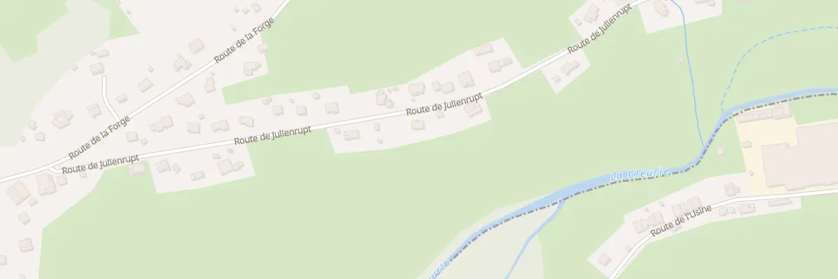 Plan du 10 Rte de Julienrupt à Cleurie