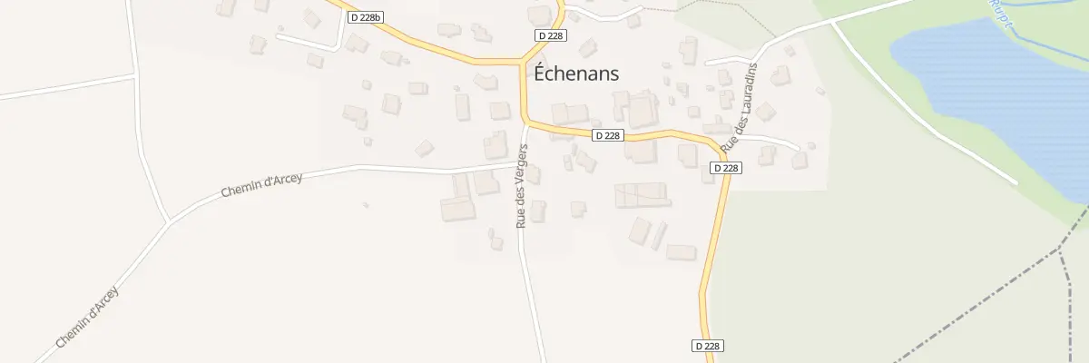 Plan du 2 Rue des Vergers à Échenans