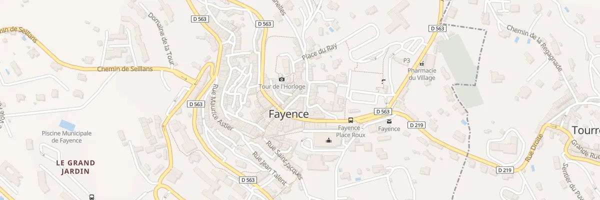 Plan du 6 Rue du Château à Fayence
