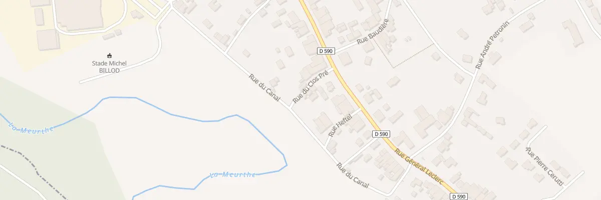 Plan du 55B Rue General Leclerc à Azerailles