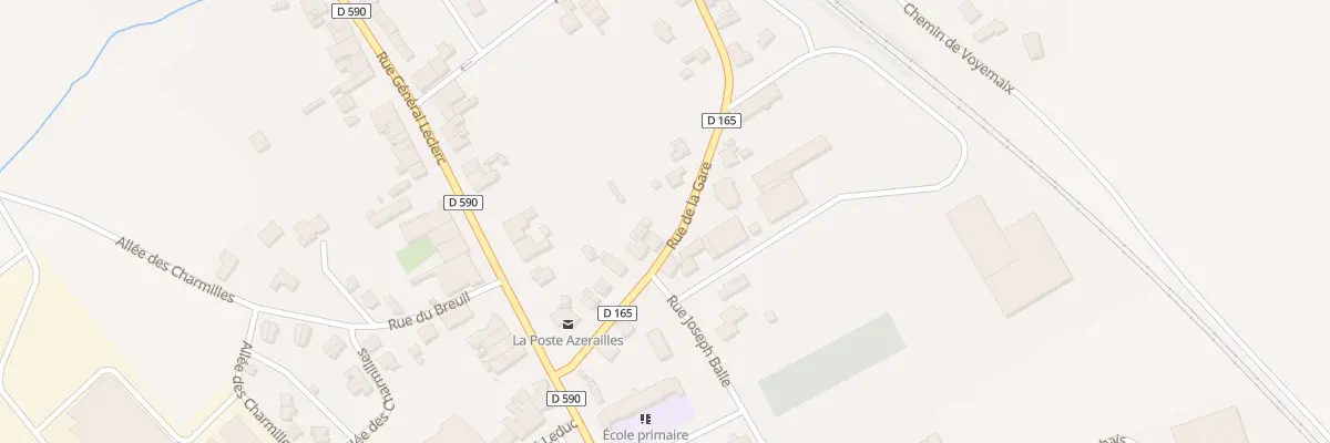 Plan du 7 Rue de la Gare à Azerailles
