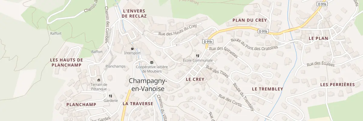 Plan du 7655 Le Crey à Champagny-en-Vanoise