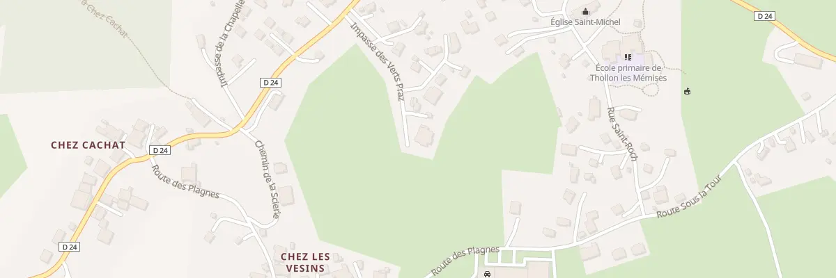 Plan du 167 Imp des Verts Praz à Thollon-les-Mémises