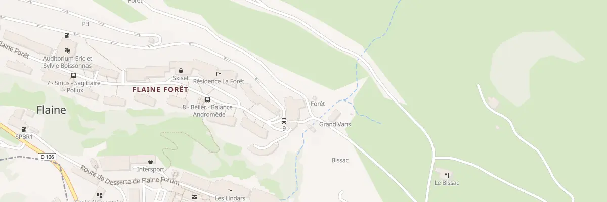 Plan du 5070 Flaine à Arâches-la-Frasse
