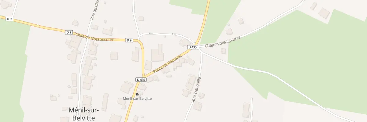 Plan du 22 Rte de Baccarat à Ménil-sur-Belvitte