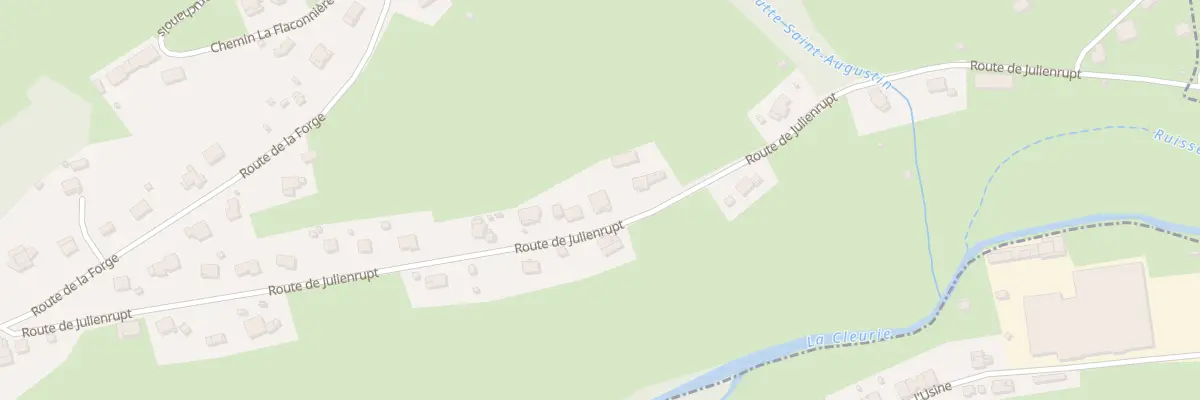 Plan du 11B Rte de Julienrupt à Cleurie