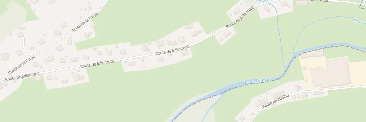 Plan du 12 Rte de Julienrupt à Cleurie