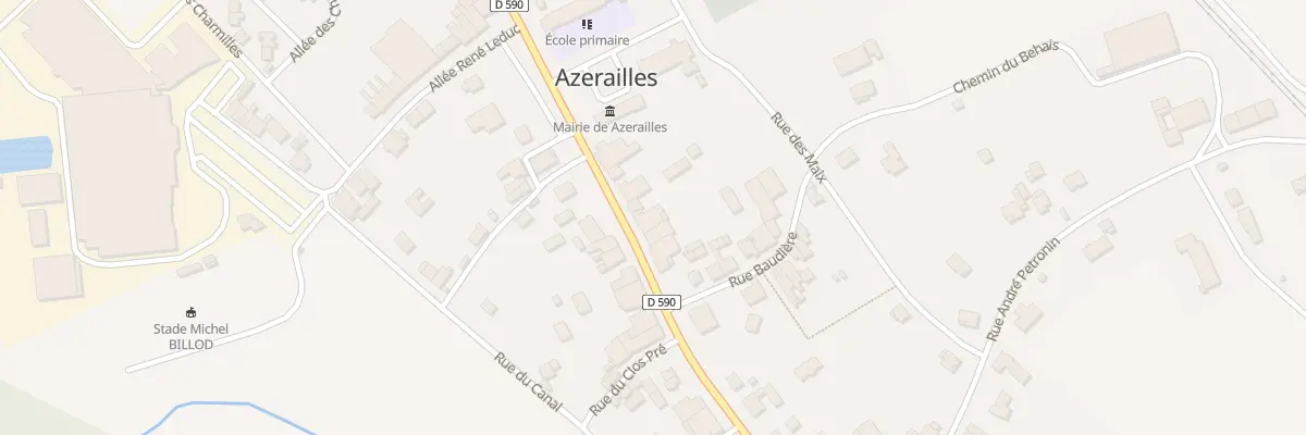Plan du 34 Rue General Leclerc à Azerailles