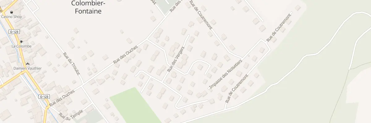 Plan du 8 Rue des Vergers à Colombier-Fontaine