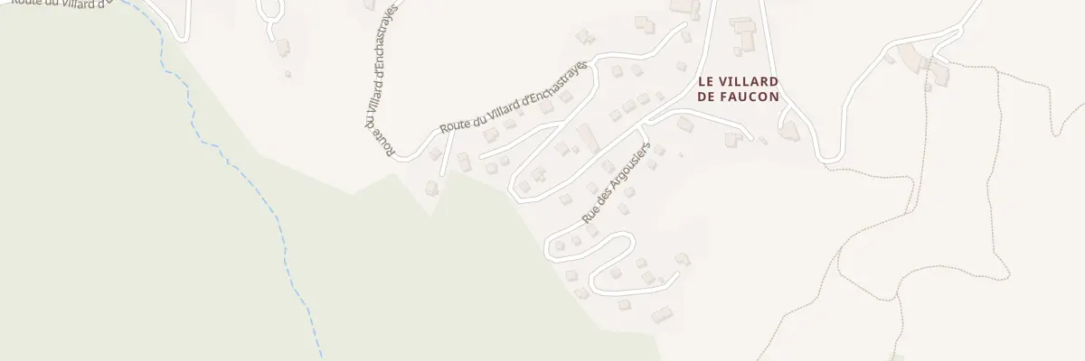 Plan du 1891 Rte du Villard d’Enchastrayes à Enchastrayes