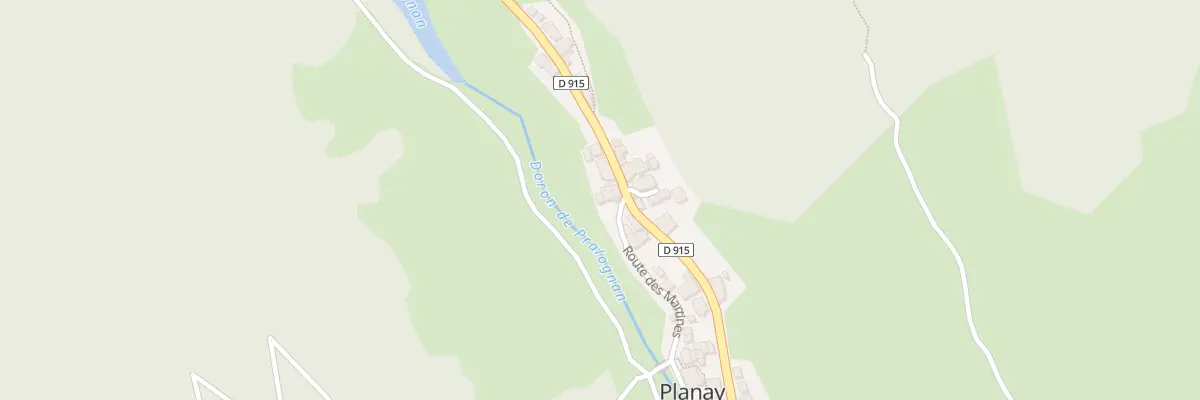 Plan du 16 Rte des Martines à Planay