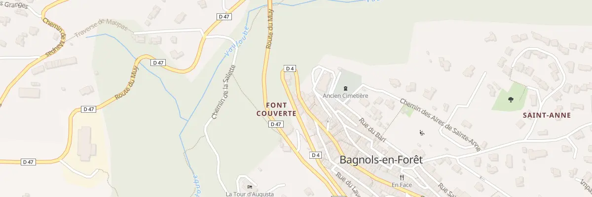 Plan du 296 Grande Rue à Bagnols-en-Forêt