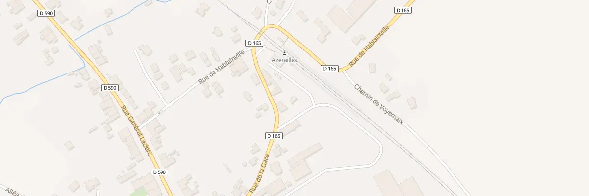 Plan du 12 Rue de la Gare à Azerailles