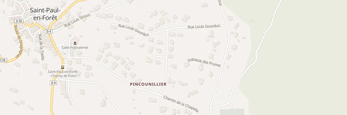 Plan du 5 Pincounillier à Saint-Paul-en-Forêt