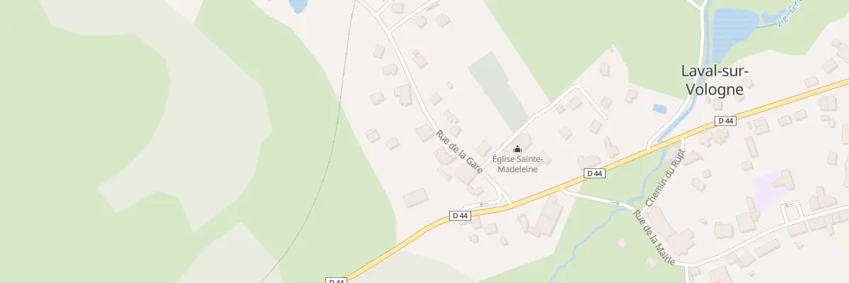 Plan du 107 Rue de la Gare à Laval-sur-Vologne