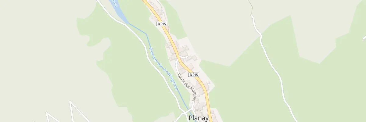 Plan du 6895 Rte de Pralognan à Planay
