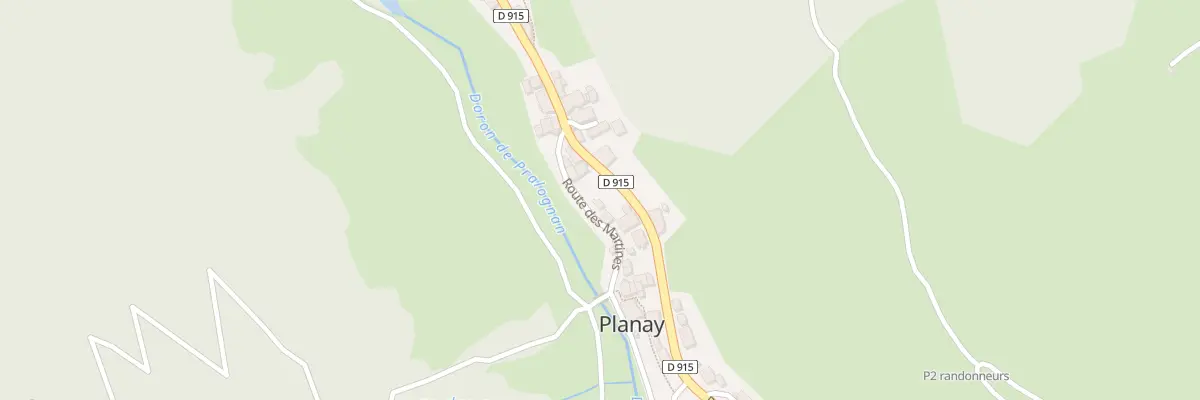Plan du 89 Rte des Martines à Planay