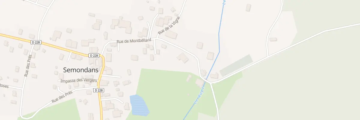 Plan du 12 Rue de Montbéliard à Semondans