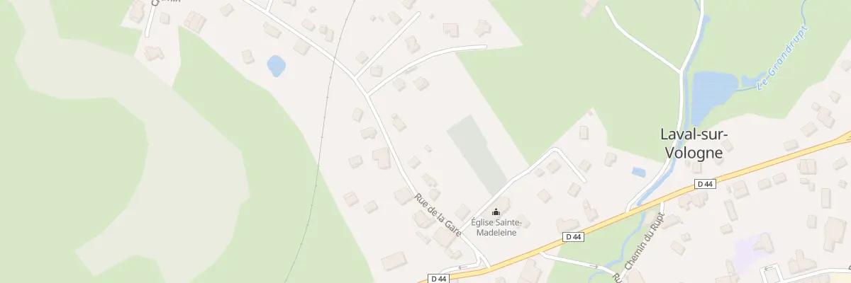 Plan du 128B Rue de la Gare à Laval-sur-Vologne