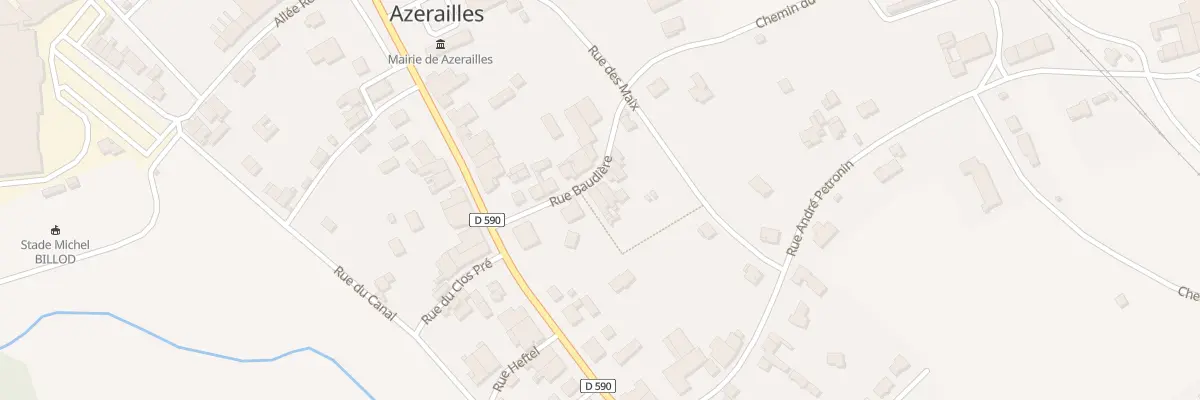 Plan du 8 Rue Baudière à Azerailles