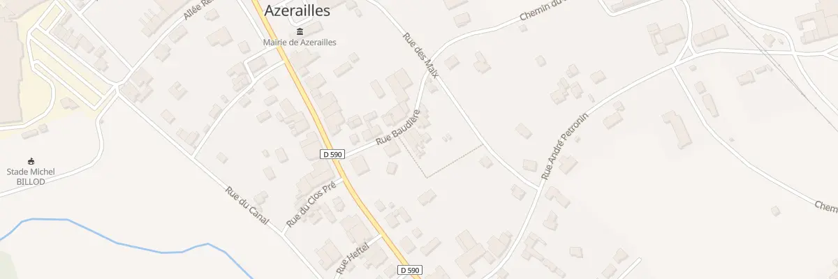 Plan du 10 Rue Baudière à Azerailles