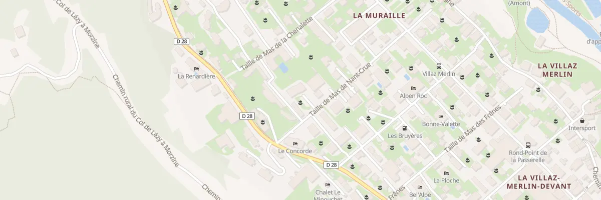 Plan du 318 Taille de mas de nant crue à Morzine