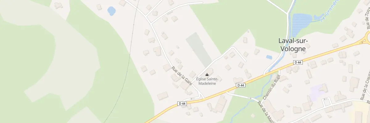 Plan du 96 Rue de la Gare à Laval-sur-Vologne