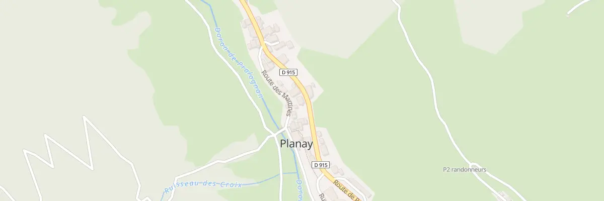 Plan du 6992 Rte de Pralognan à Planay