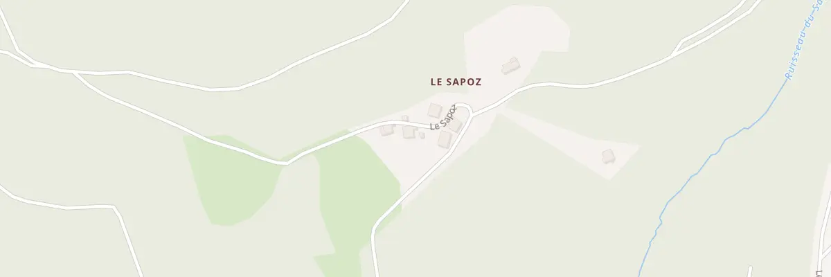 Plan du 379 Le Sapoz à Fresse