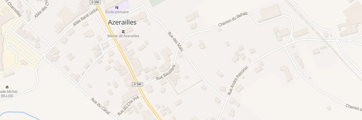 Plan du 16 Rue Baudière à Azerailles