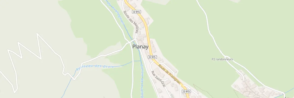 Plan du 7064 Rte de Pralognan à Planay