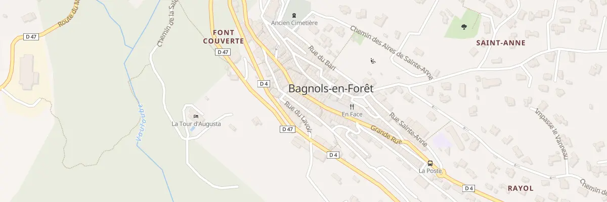 Plan du 448 Grande Rue à Bagnols-en-Forêt