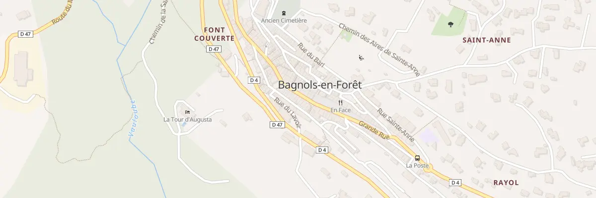 Plan du 464 Grande Rue à Bagnols-en-Forêt