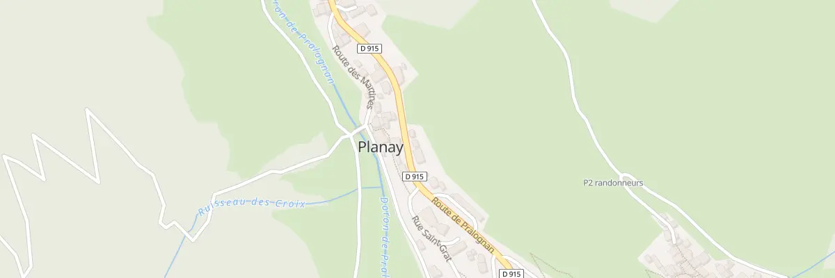 Plan du 7075 Rte de Pralognan à Planay