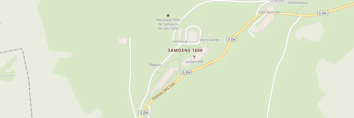 Plan du 658 Plateau des saix à Samoëns