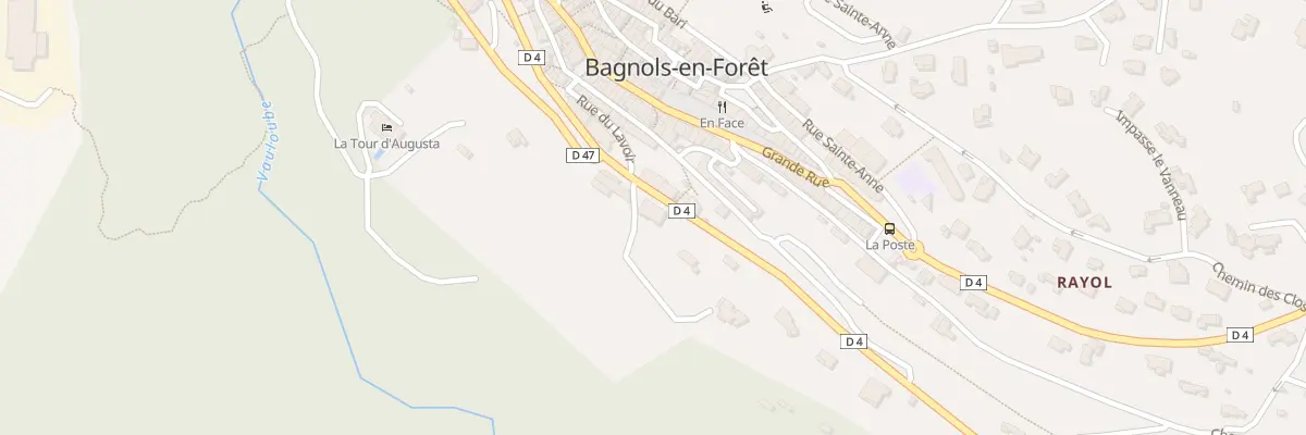 Plan du 6424 Les Ferrages à Bagnols-en-Forêt