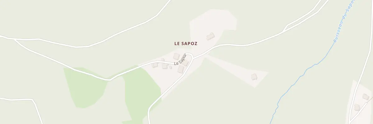 Plan du 377 Le Sapoz à Fresse