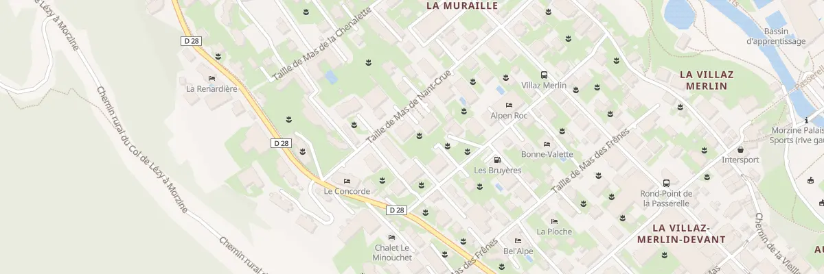 Plan du 259 Taille de mas de nant crue à Morzine
