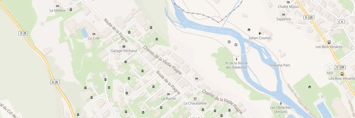 Plan du 812 Che de la Vieille Plagne à Morzine