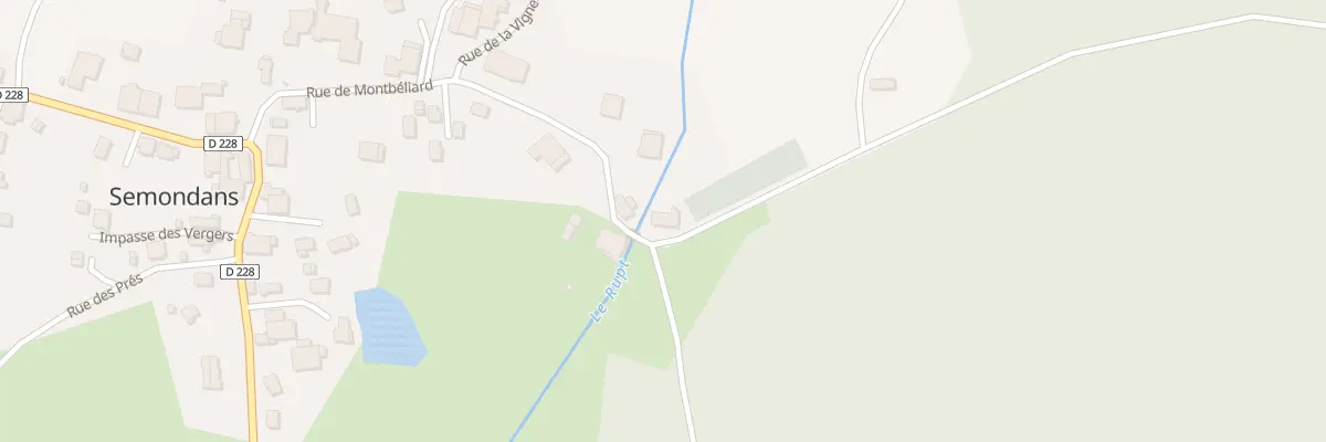 Plan du 25 Rue de Montbéliard à Semondans