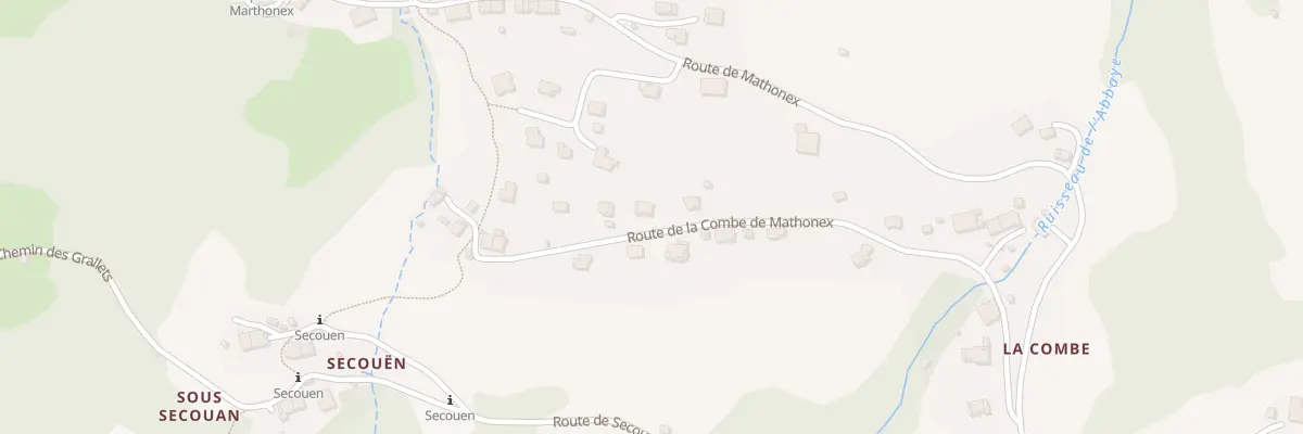 Plan du 364 Rte de la Combe de Mathonex à Samoëns