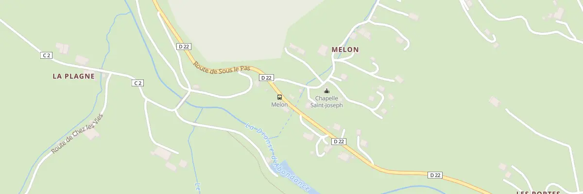 Plan du 42 Rte de Melon à Abondance