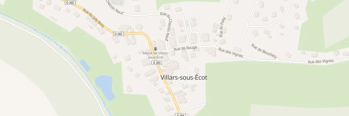 Plan du 6 Rue de Reuge à Villars-sous-Écot