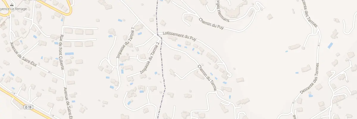 Plan du 393 Che du Terme à Tourrettes