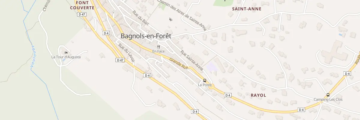 Plan du 605 Grande Rue à Bagnols-en-Forêt