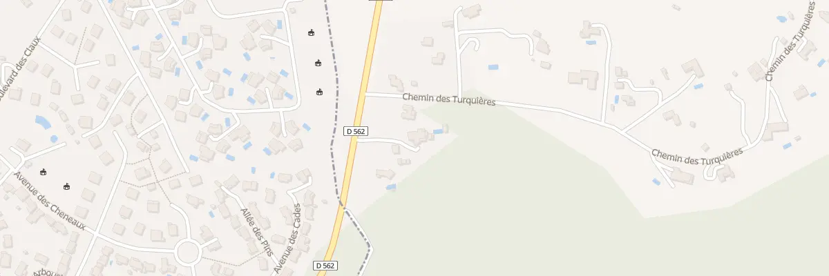 Plan du 90 Rte D 562 à Tourrettes