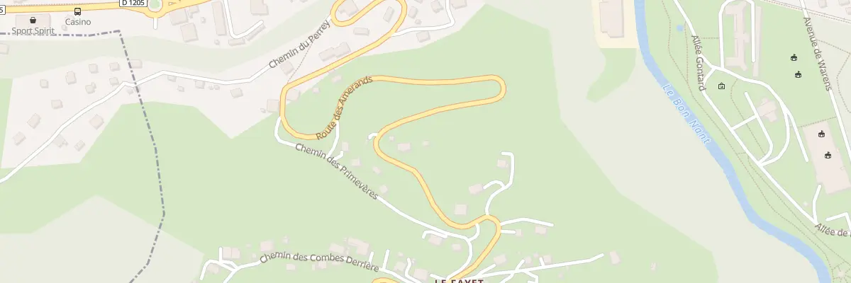 Plan du 2660 Rte des Amerands à Saint-Gervais-les-Bains