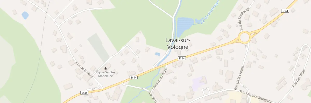 Plan du 55 Che de Grandrupt à Laval-sur-Vologne