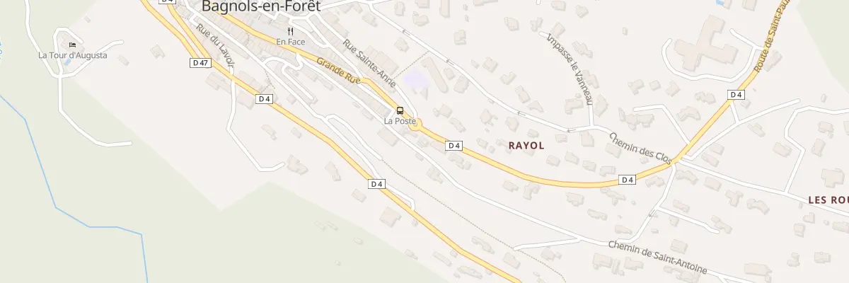 Plan du 6154 Rte de Saint Paul en Foret à Bagnols-en-Forêt