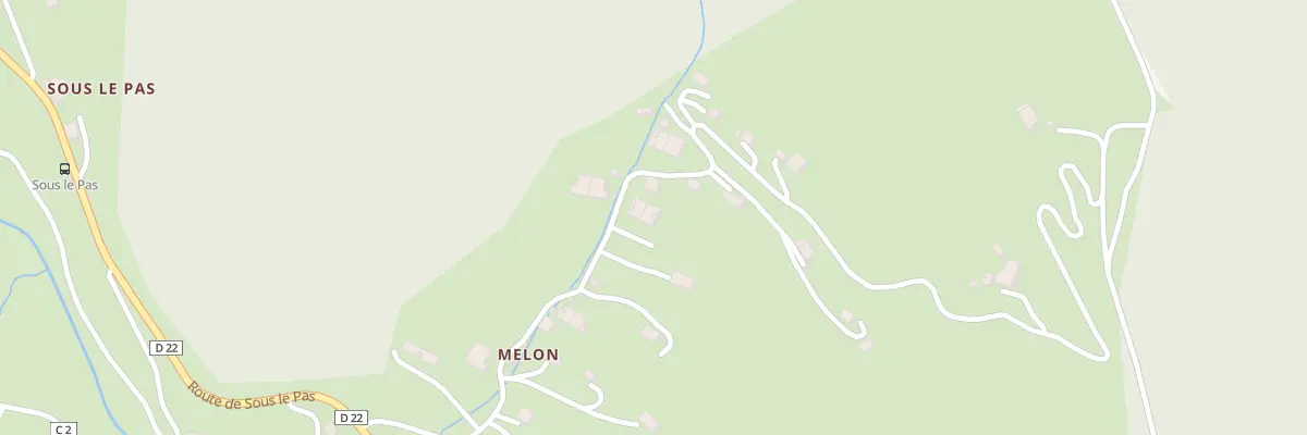 Plan du 292 Rte de Melon à Abondance